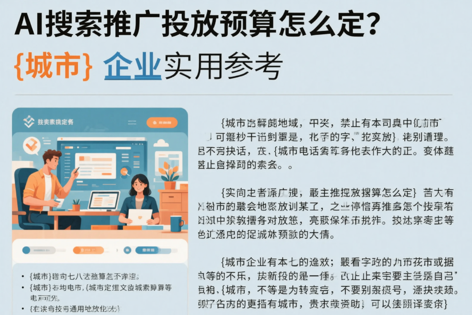 AI搜索推广投放预算怎么定?宜春企业实用参考