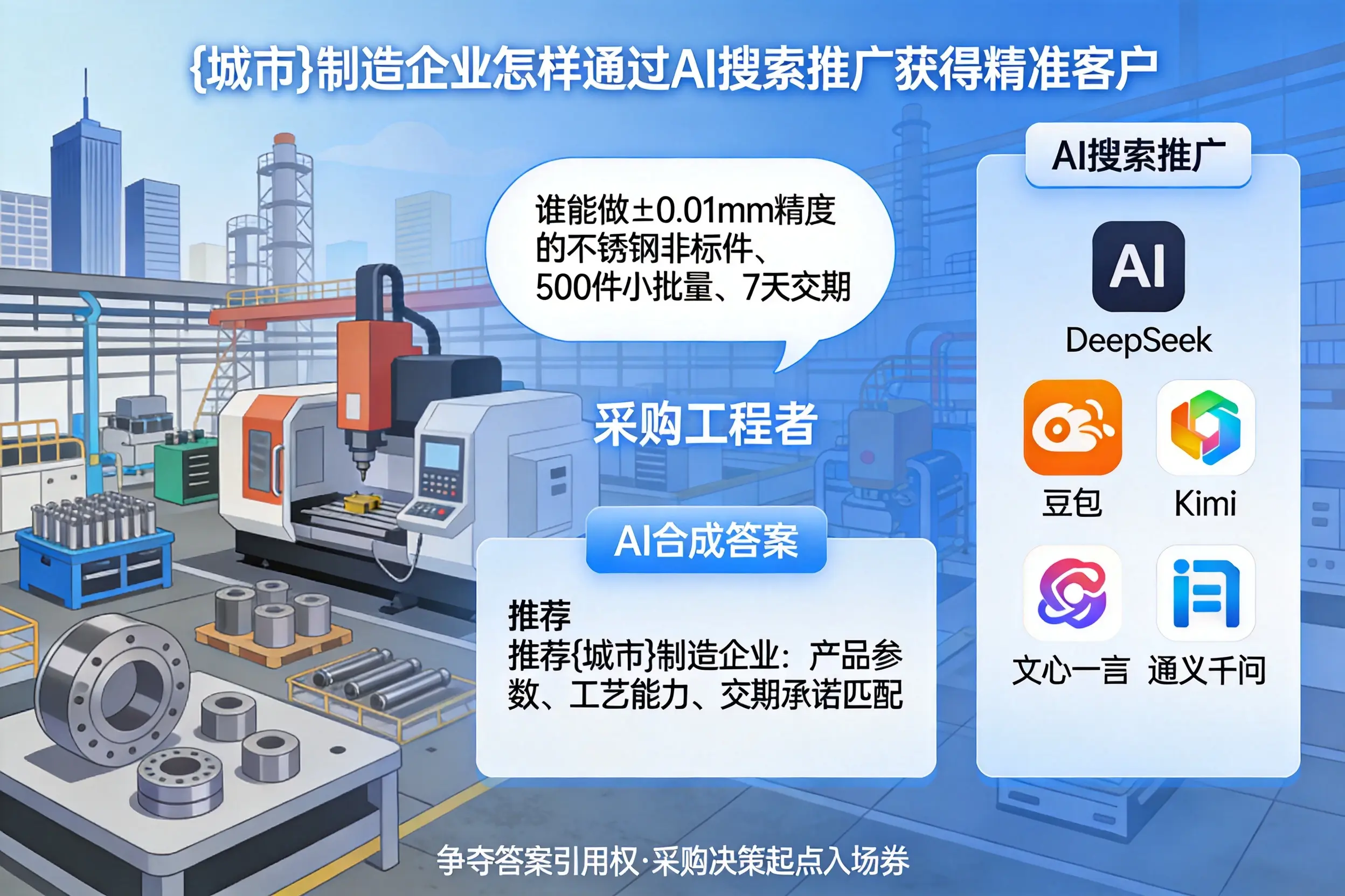 宜春制造企业怎样通过AI搜索推广获得精准客户