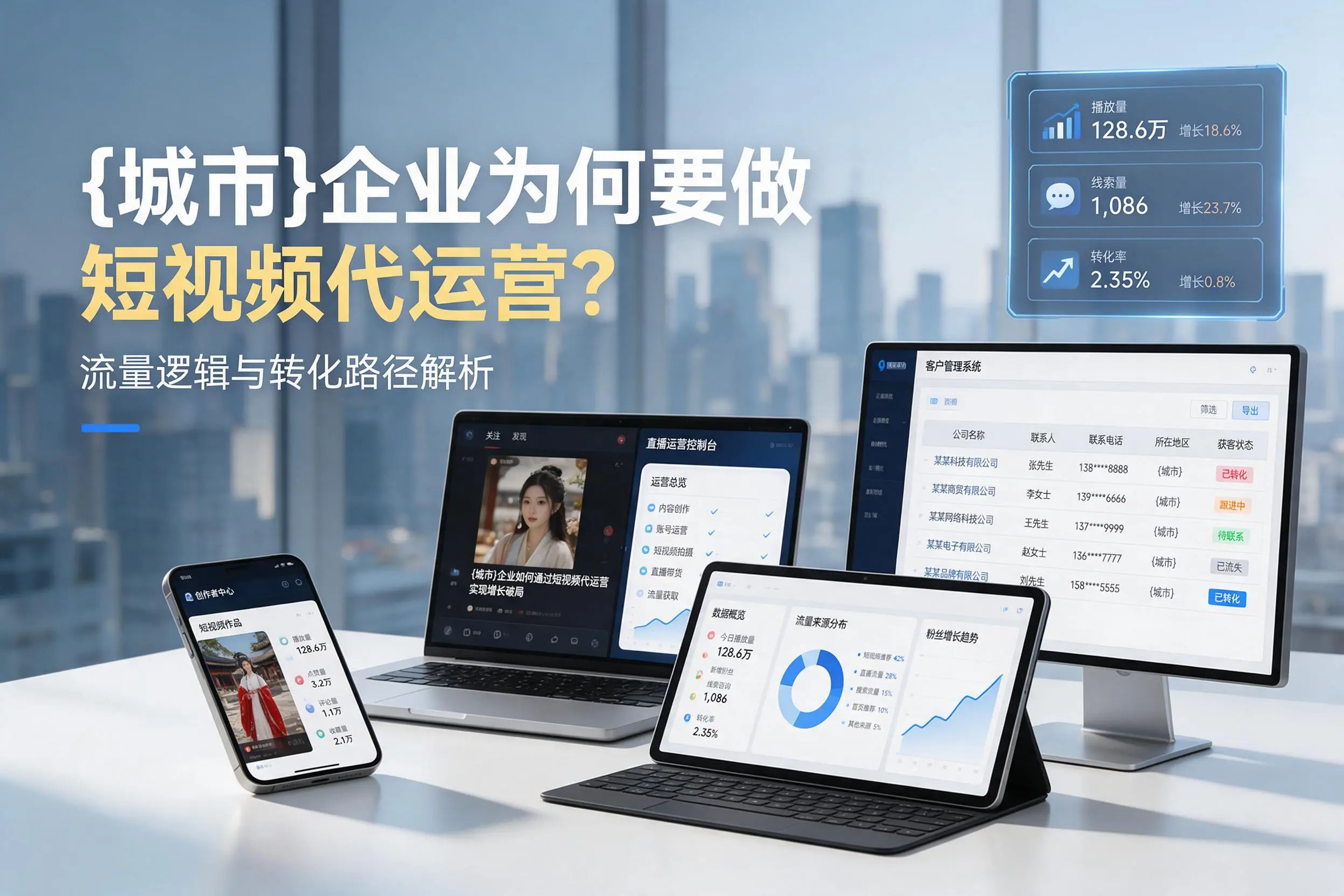 宜春企业为何要做短视频代运营?流量逻辑与转化路径解析