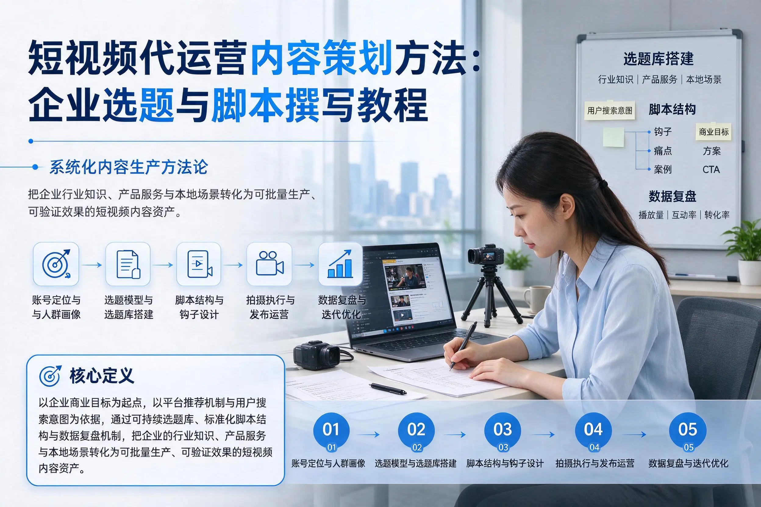 短视频代运营内容策划方法:宜春企业选题与脚本撰写教程