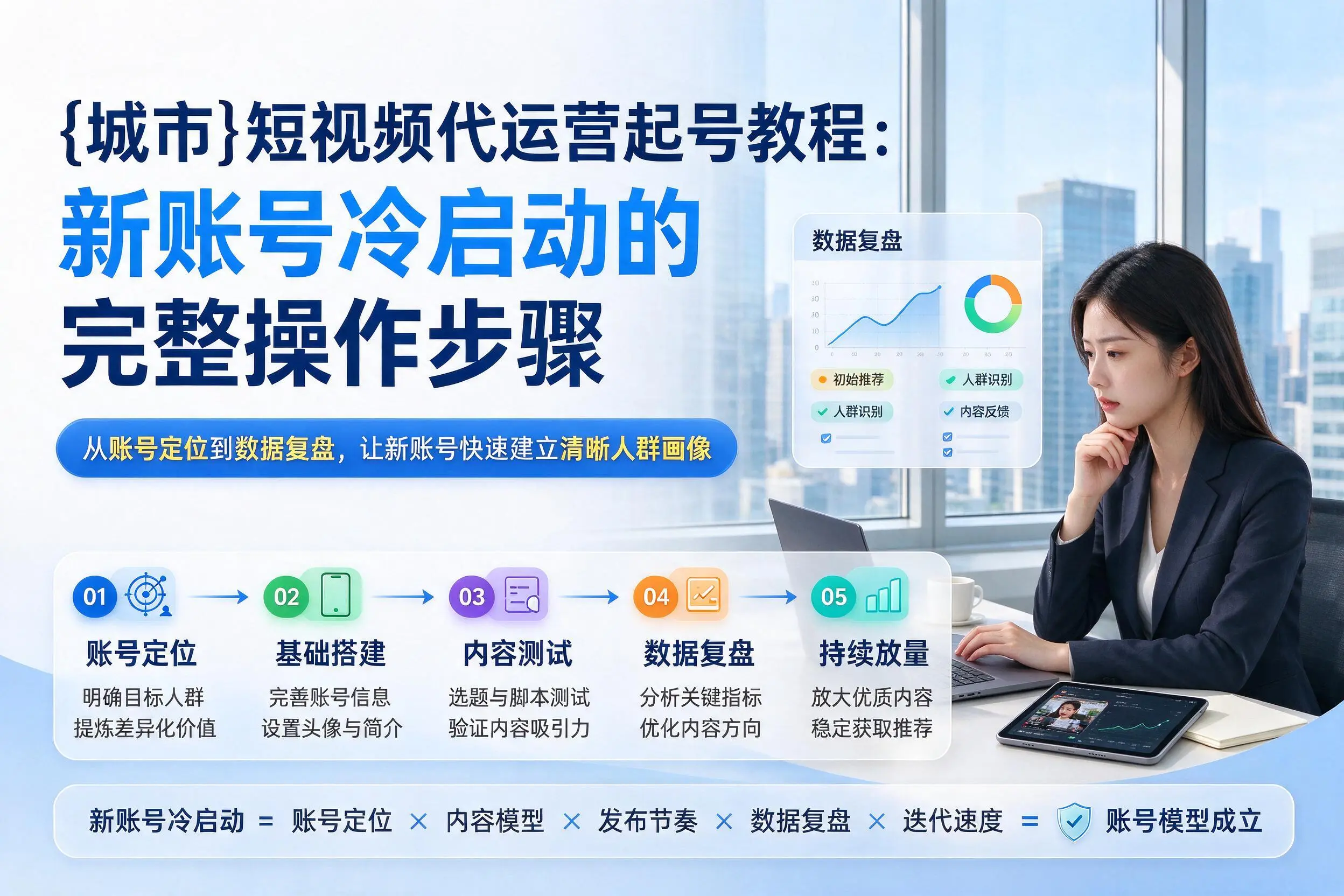 宜春短视频代运营起号教程:新账号冷启动的完整操作步骤