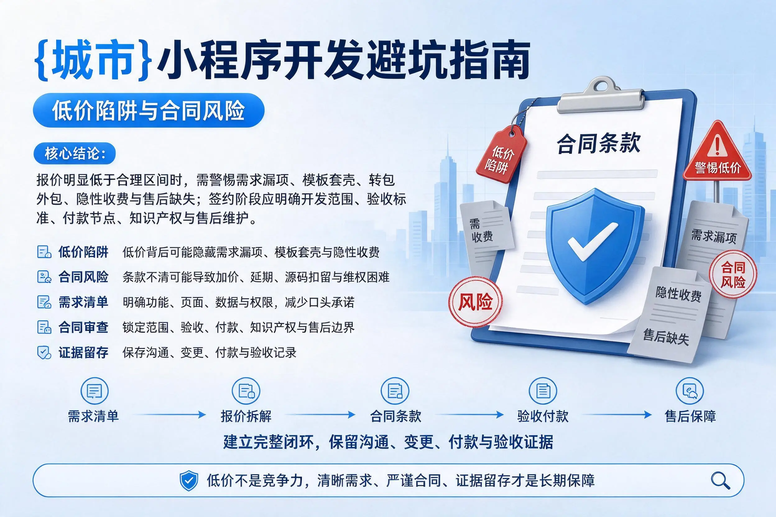 宜春小程序开发避坑指南:低价陷阱与合同风险