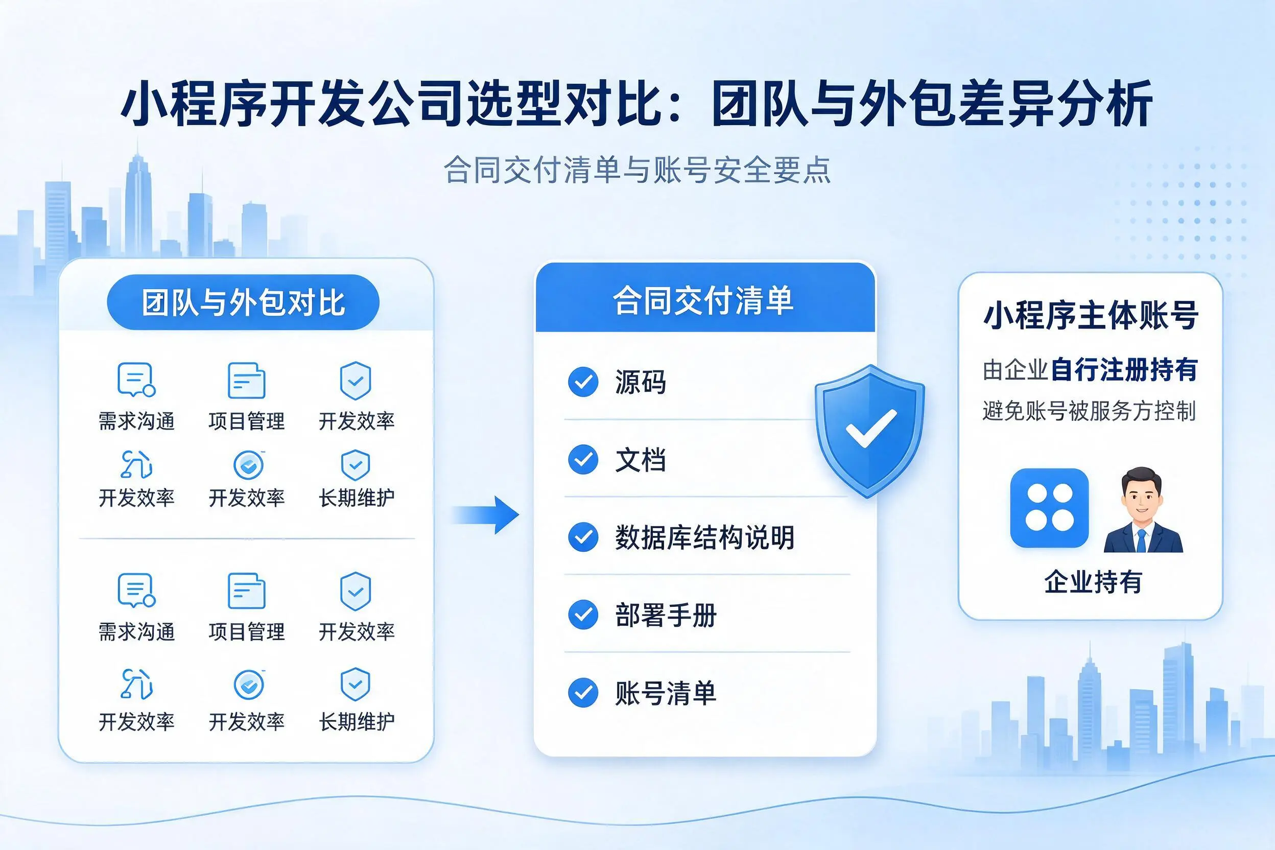 宜春小程序开发公司选型对比:团队与外包差异分析