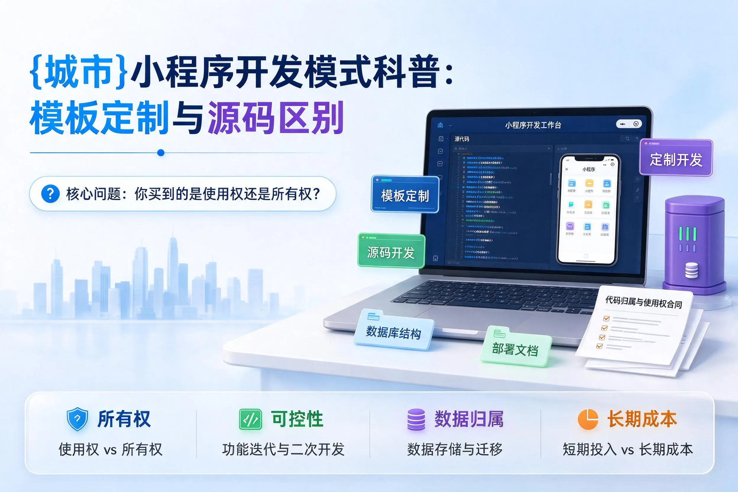 宜春小程序开发模式科普:模板定制与源码区别