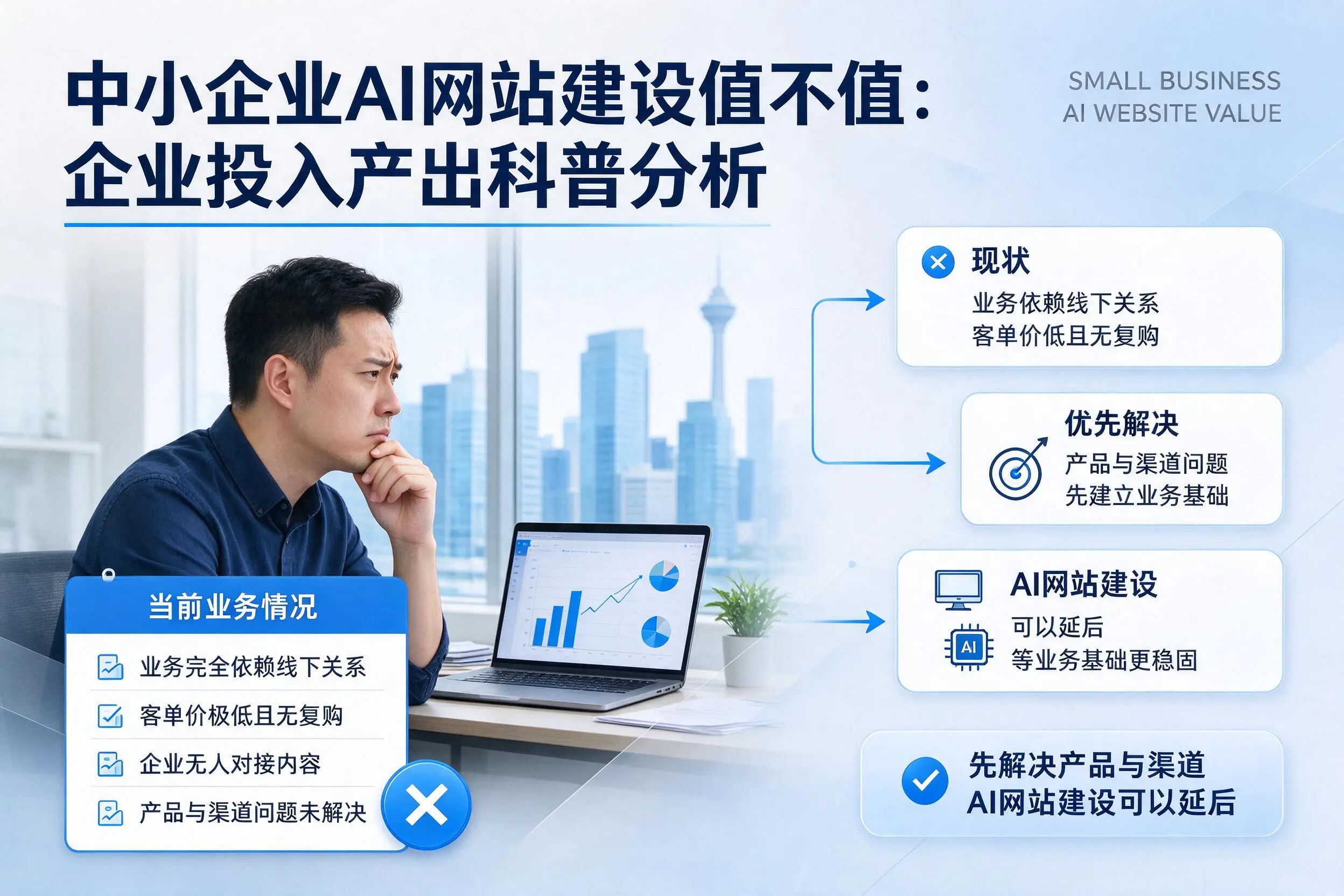 中小企业AI网站建设值不值:宜春企业投入产出科普分析