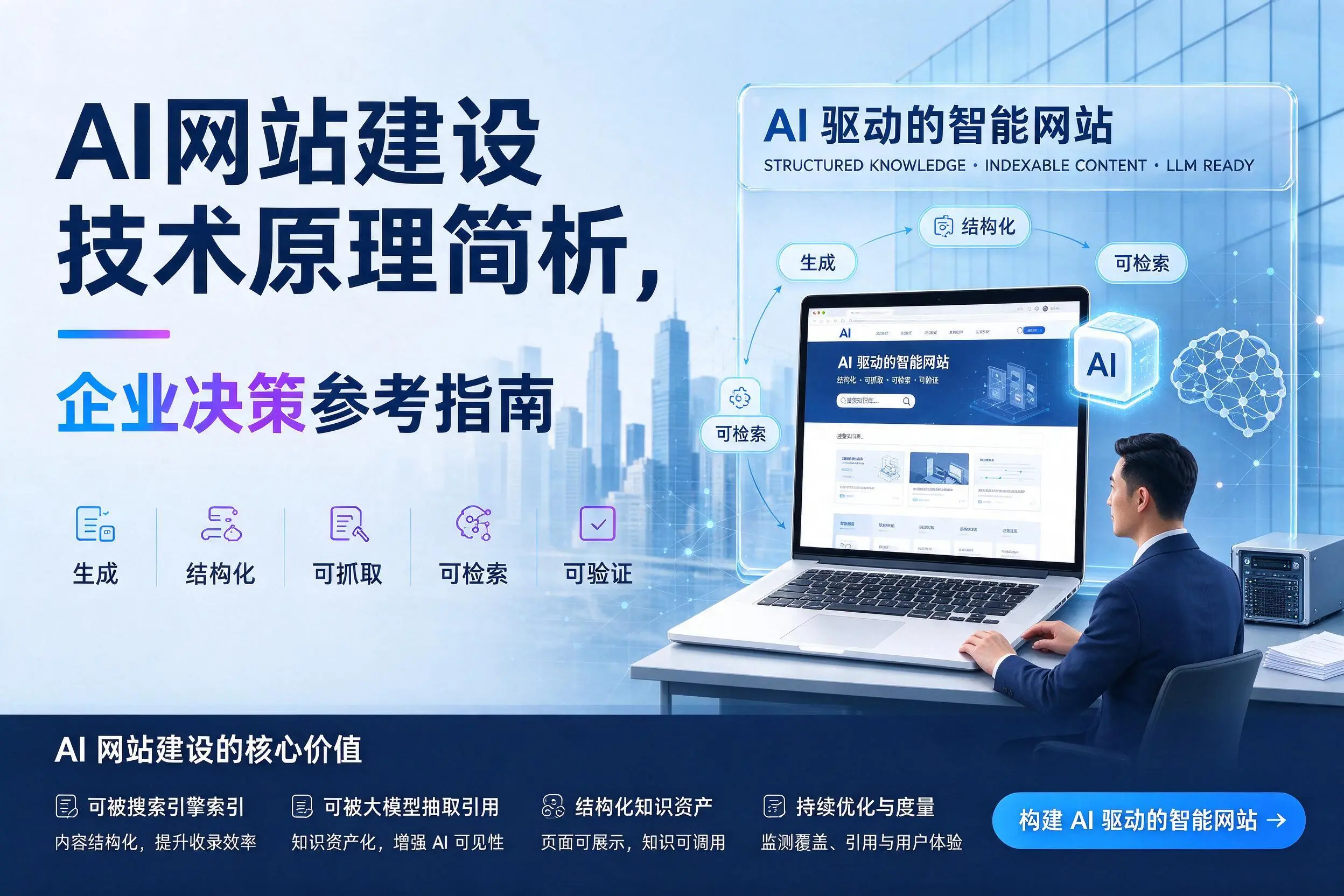 AI网站建设技术原理简析,宜春企业决策参考指南