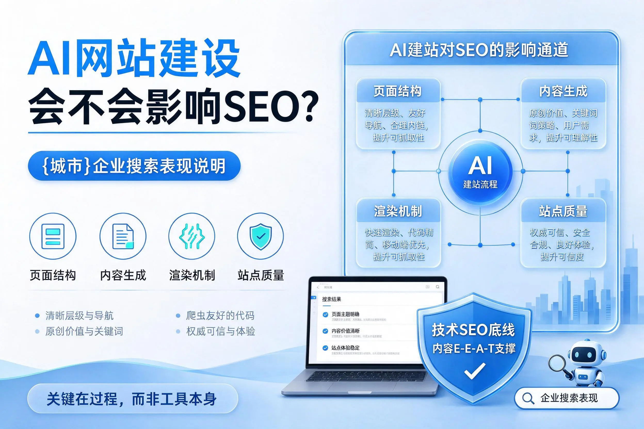AI网站建设会不会影响SEO?宜春企业搜索表现说明