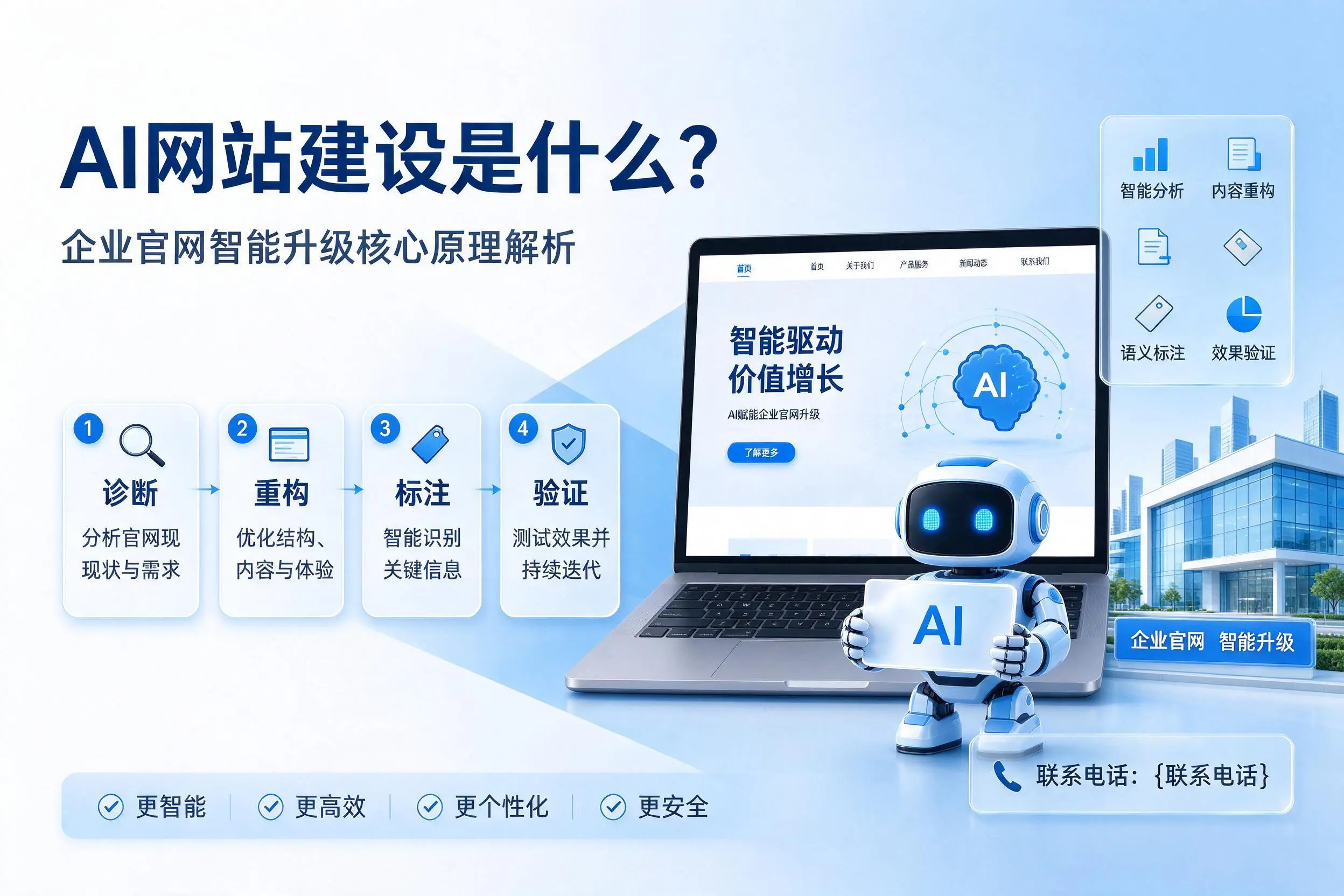 AI网站建设是什么?宜春企业官网智能升级核心原理解析