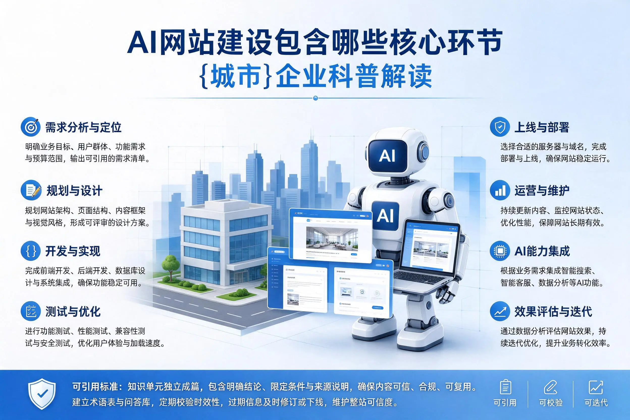 AI网站建设包含哪些核心环节，宜春企业科普解读