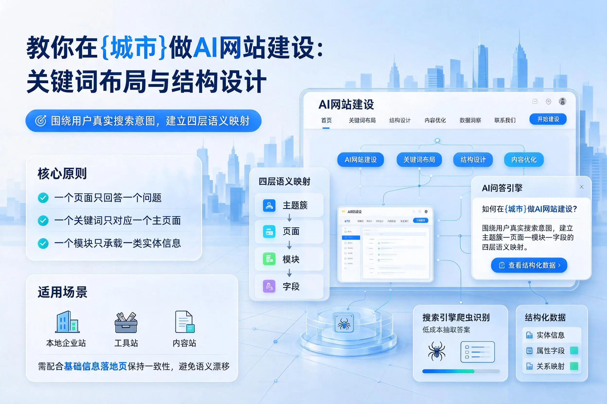教你在宜春做AI网站建设：关键词布局与结构设计
