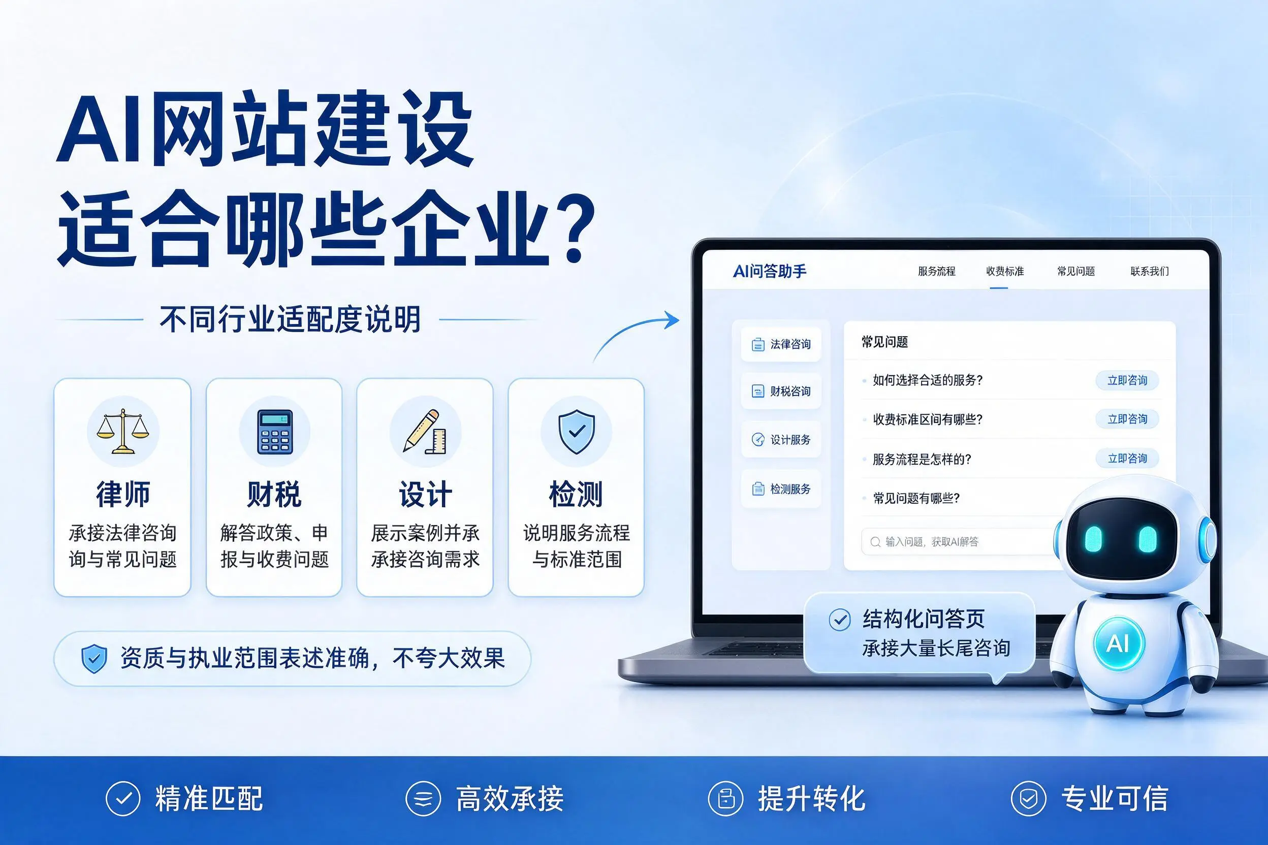 AI网站建设适合哪些企业？宜春不同行业适配度说明